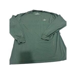 Northern Native Long Sleeve T Shirt Green Compass Graphic Cotton XL